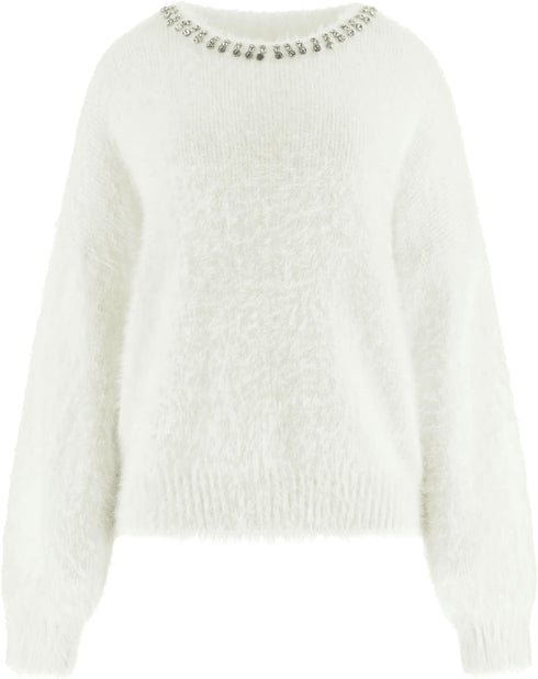 Guess Pullover Maglione girocollo con applicazioni XS  - Francavilla Moda